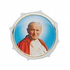 Pudełko na różaniec święty Jan Paweł II, okrągłe kanonizacyjny