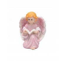 Figurka aniołka 10 cm, różowa