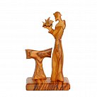 Figurka św. Franciszek drewno oliwne