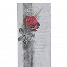 Karnet Wyrazy głębokiego żalu róża