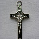 Krzyż św. Benedykta Czarny 7 cm