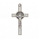 Krzyż św. Benedykta 4 cm biały