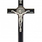 Krzyż św. Benedykta czarny 12,5 cm