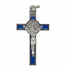 Krzyż św. Benedykta niebieski 5 cm