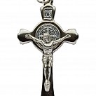 Krzyż św. Benedykta metalowy srebrny
