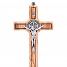 Krzyż z drewna oliwnego Benedykt 15 cm
