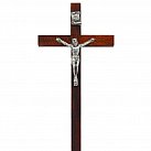 Krzyż drewniany 12 cm prosty brązowy