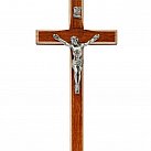 Krzyż drewniany z frezem dwukolorowy 16 cm