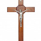 Krzyż drewniany brązowy 40 cm