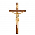 Krzyż Drewniany do Adoracji z rzeźbionym korpusem Jezusa