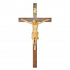 Krzyż drewniany z pięknym wizerunkiem Chrystusa 33 cm