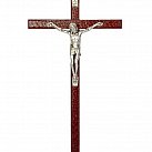 Krzyż drewniany ciemny 16 cm