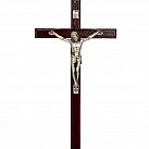 Krzyż drewniany ciemny 22 cm