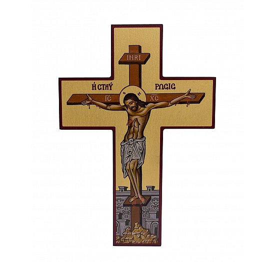 Obrazek z ikoną Jezusa na krzyżu