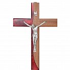 Krzyż z drewna egzotycznego Sapeli 30 cm