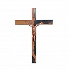 Krzyż z drewna egzotycznego Sapeli czarny 50 cm