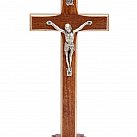 Krzyż drewniany stojący z frezem 20 cm