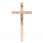 Krzyż Drewniany Prosty Jasny 27 cm