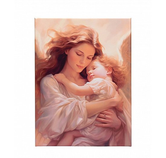 Obraz na płótnie Anioł Stróz z dzieckiem