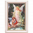 Obrazek w ramce Anioł Stróż na kładce 10 x 15