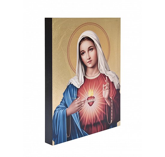 Ikona złocona Serce Maryi