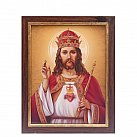 Obraz Chrystus Król w ramie z paskiem 30 x 40