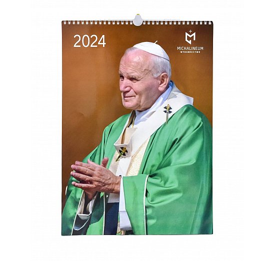 Kalendarz na 2024 r. z wizerunkiem św. Jana Pawła II