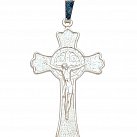 Krzyżyk srebrny z medalikiem