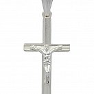 Krzyżyk  diamentowany srebrny frez