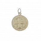Medalik srebrny św. Benedykta średni
