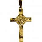 Krzyżyk pozłacany ze św. Benedyktem