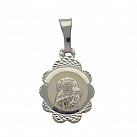 Medalik srebrny diamentowany wzór 4