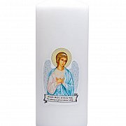 Świeca Biała Liturgiczna Anioł Stróż