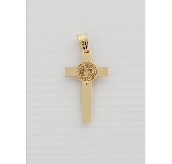 Złoty krzyż Święty Benedykt
