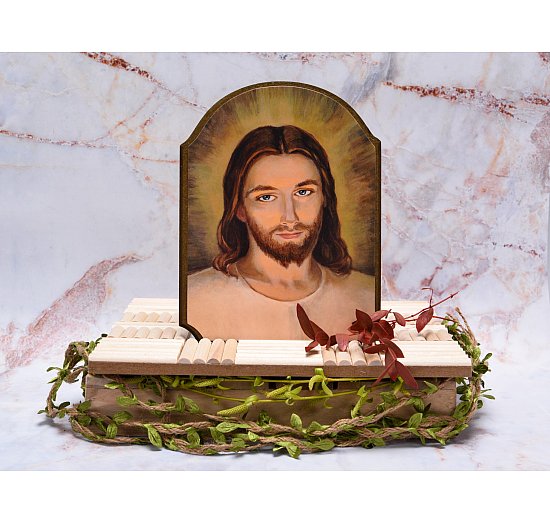 Obrazek twarz Jezusa aranżacja